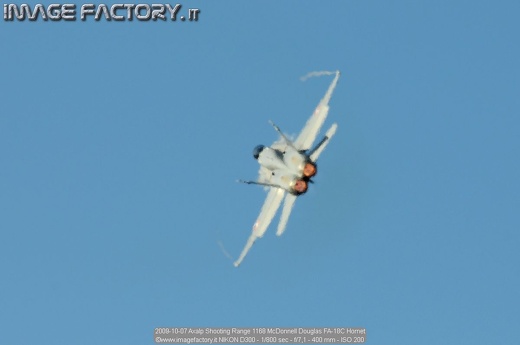 2009-10-07 Axalp Shooting Range 1168 McDonnell Douglas FA-18C Hornet